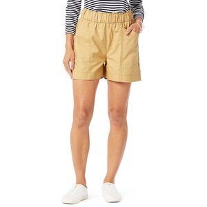 Levi Strauss Signature Pull-On A-Line Tan Khaki Shorts size 2XL XXL NEW